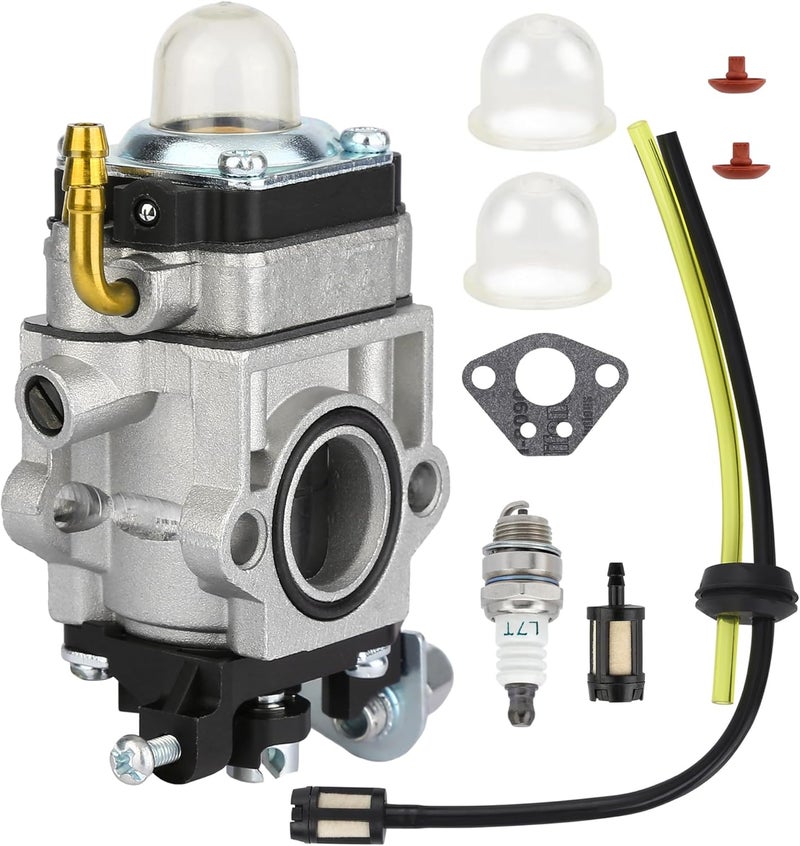 TJWODO 300486 43cc Carburetor, Replacement Small Engine Carburetor Fits for Earthquake Tiller & Auger E43 MC43 MD43 WE43 Series, Compatible with Powermate & Southland PCV43 SCV43 Cultivator, SEA43 Auger - Image 1